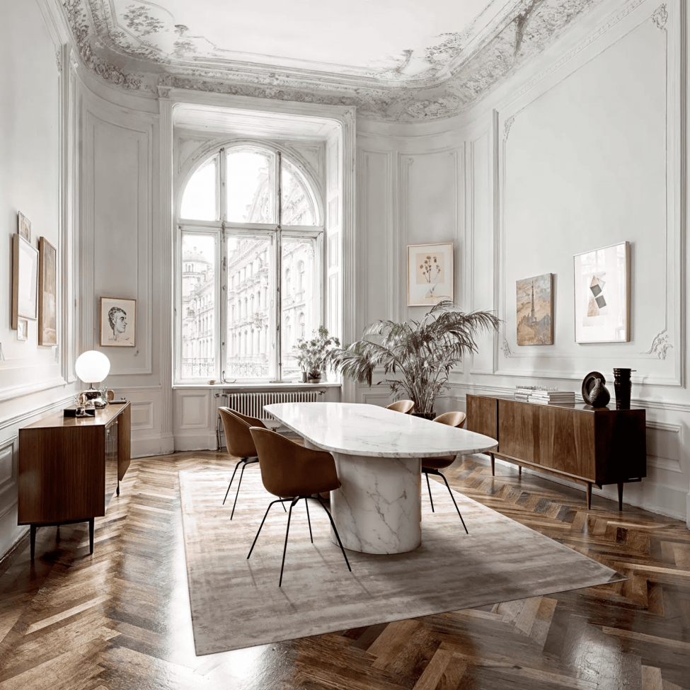 Tapis en viscose 'Jodhpur' 200x300cm - Gris clair/Beige