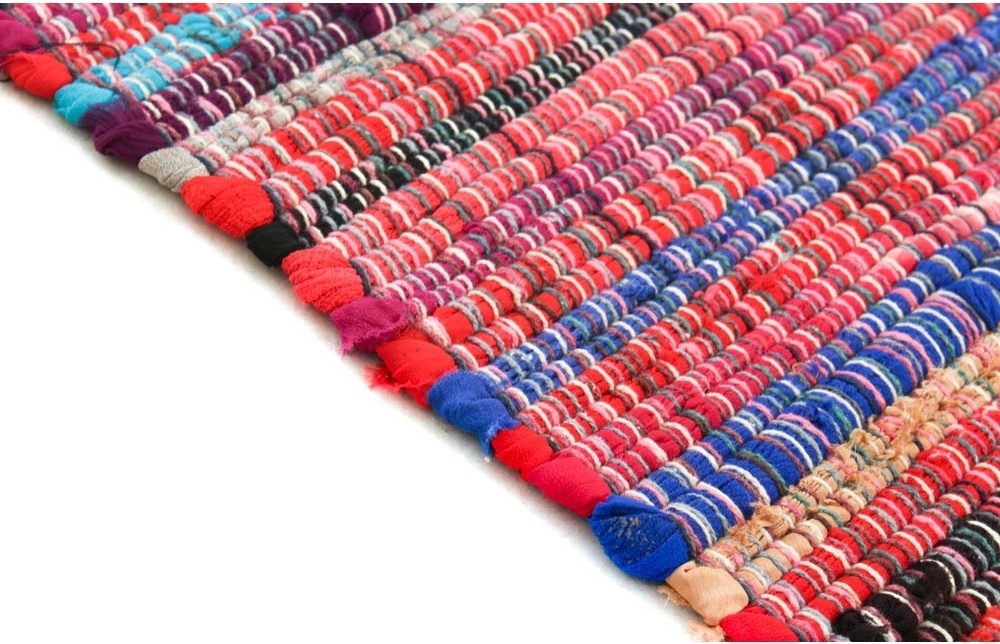 Tapis en chiffons 'Home' – Multicolore