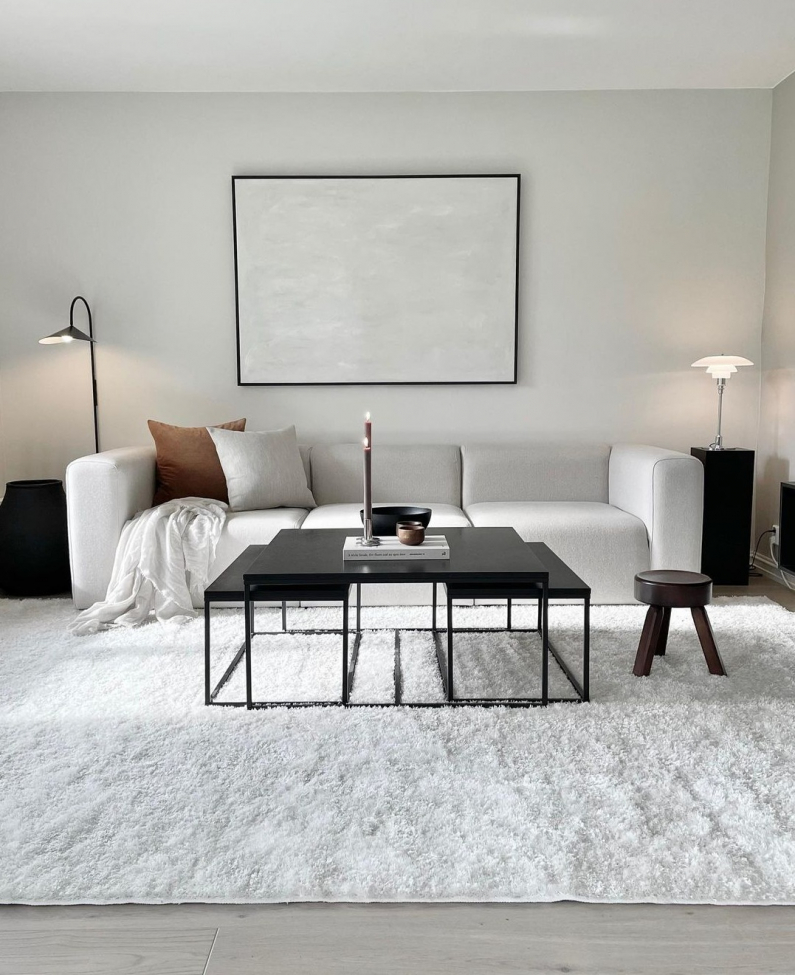 Tapis 'Cosy' 160x230cm - Blanc