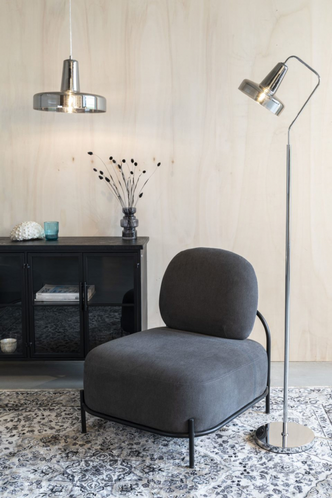 Lampe sur pied 'Anshin' - Argent