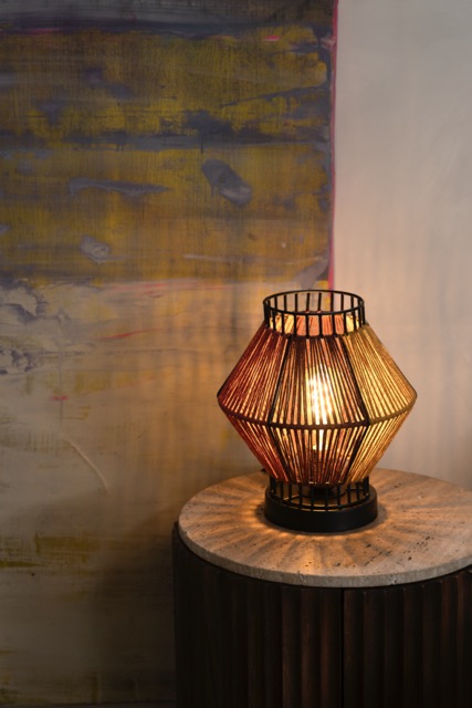 Lampe de table 'Rope' 30x30 - Multicolore