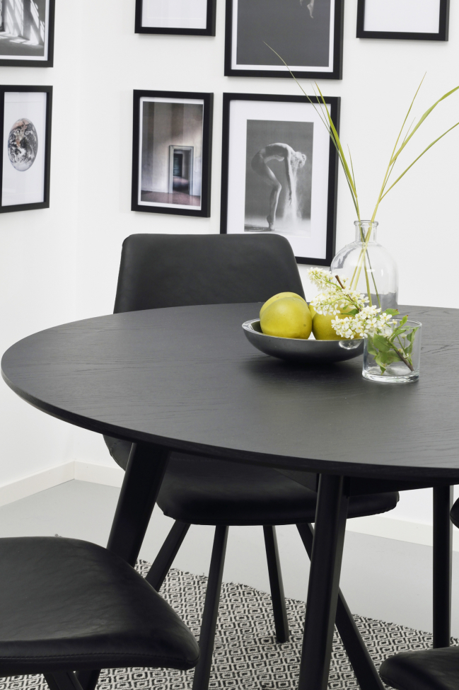 Table à manger 'Yumi' Ronde 115cm - Noir
