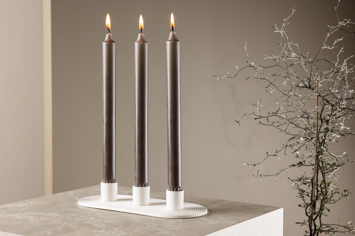 Bougeoir 'Bronco' - Blanc