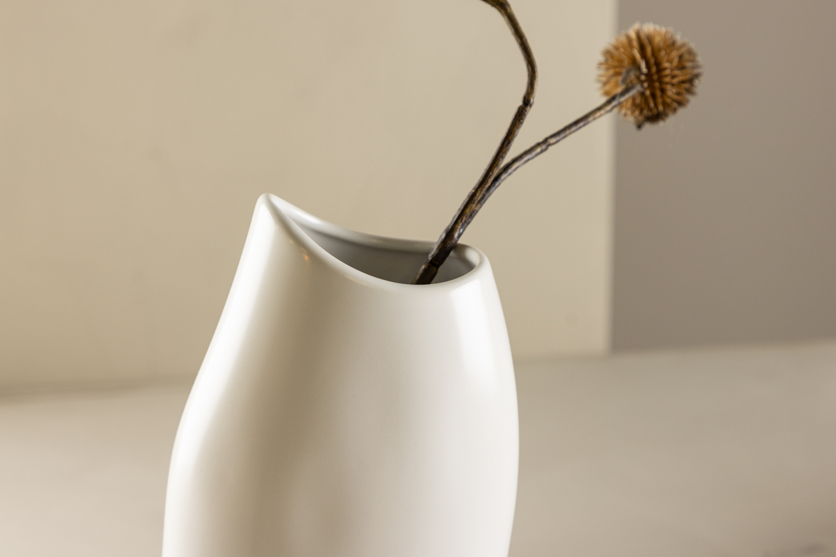 Vase 'Genoa' - Blanc