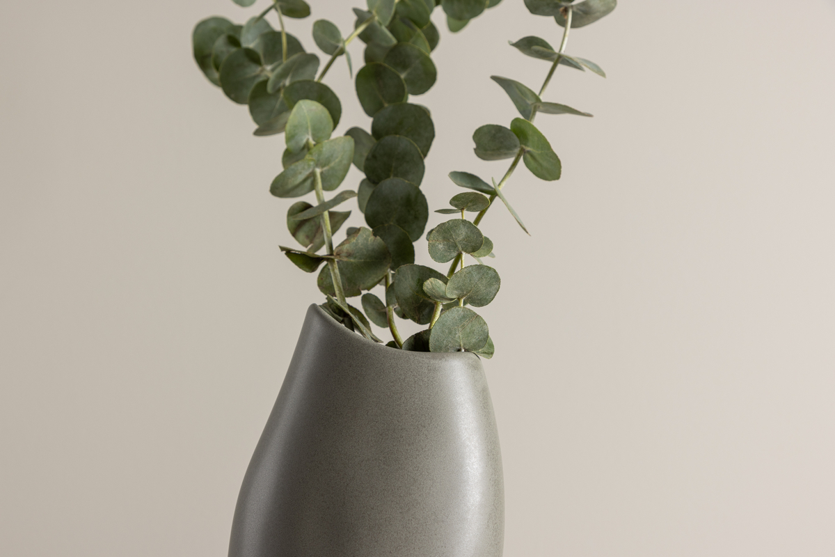 Vase 'Genoa' - Gris foncé