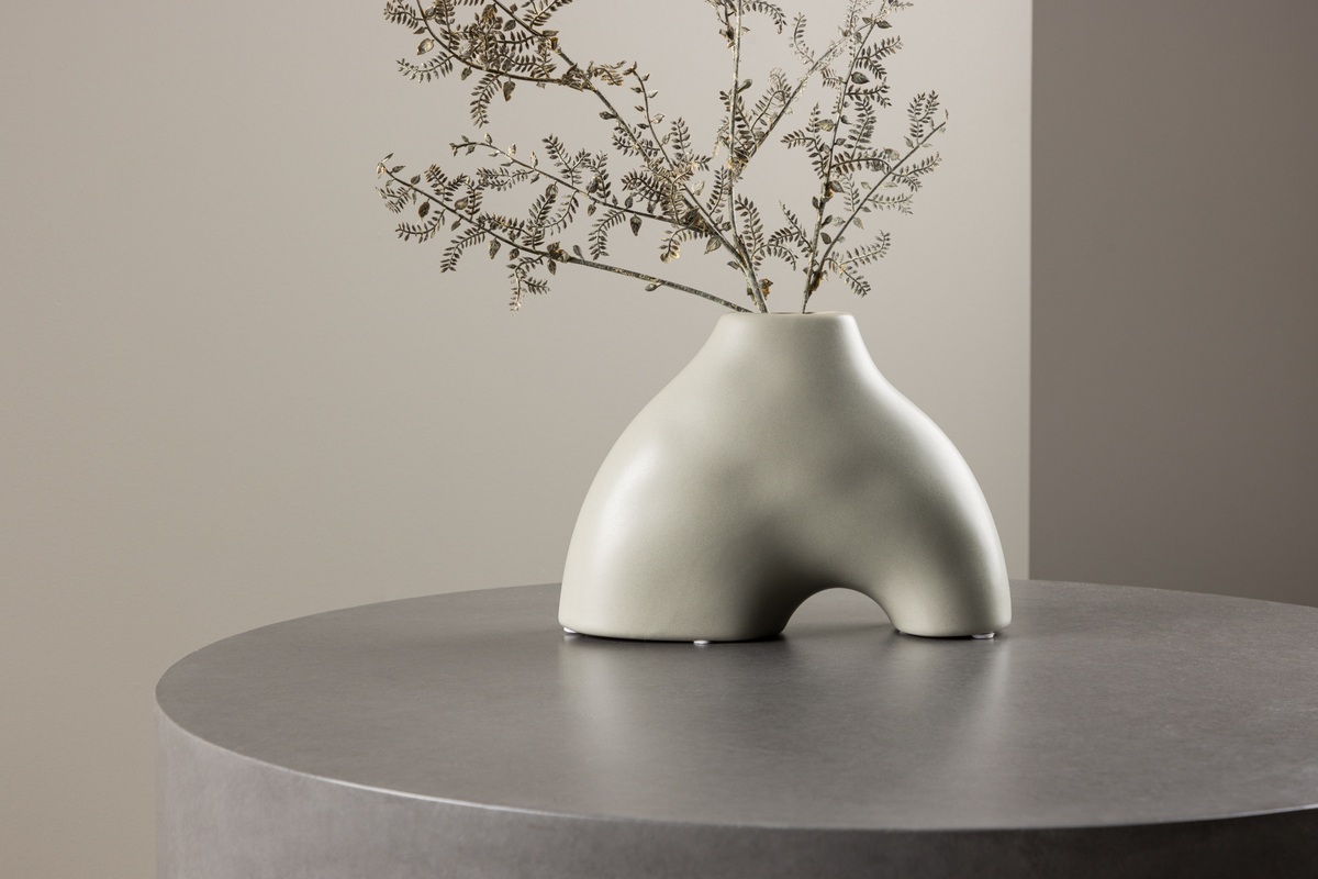 Vase 'Terni' - Gris clair