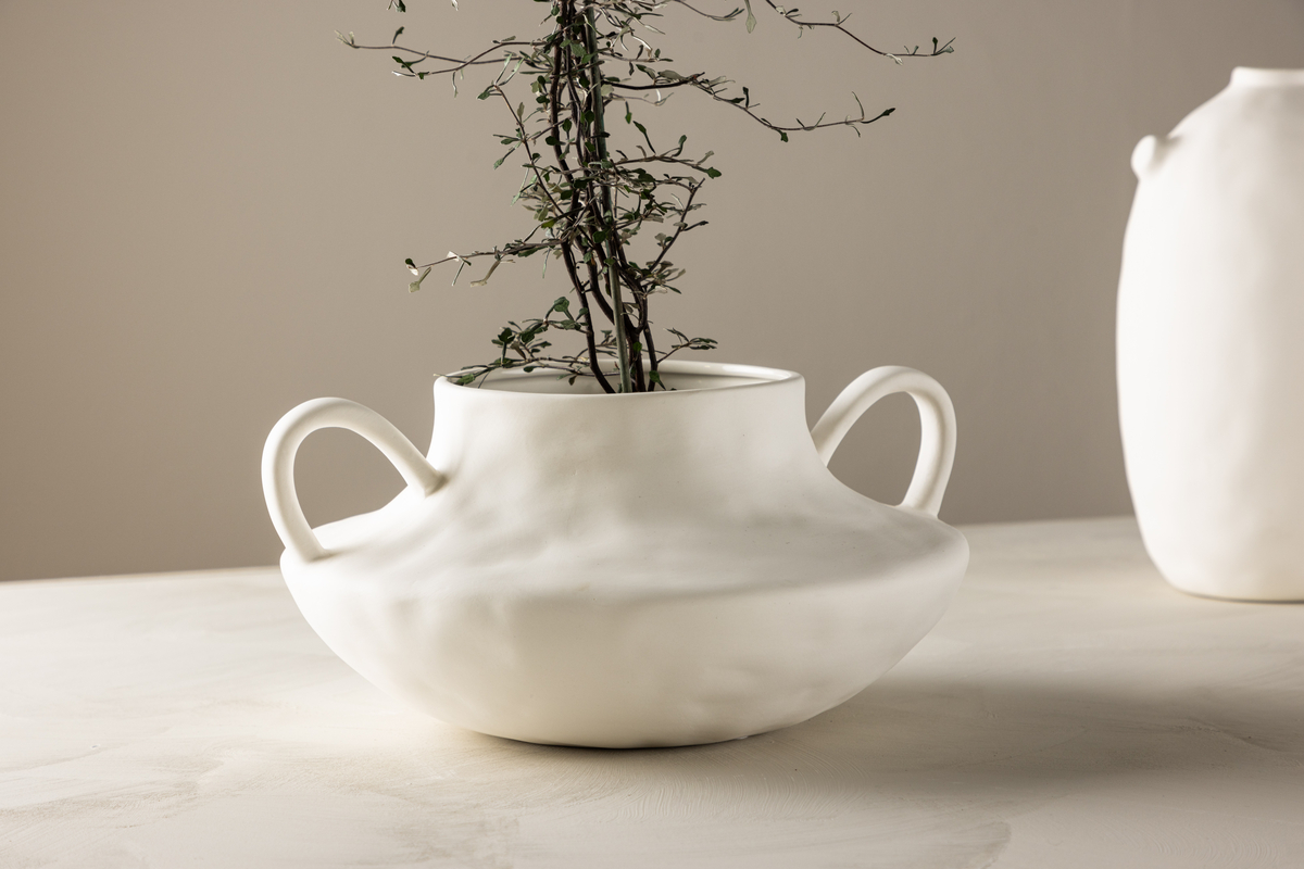 Pot 'Arezzo' - Blanc