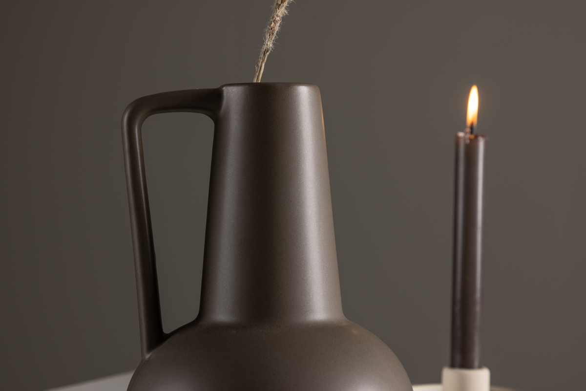 Vase 'Calvi' - Marron