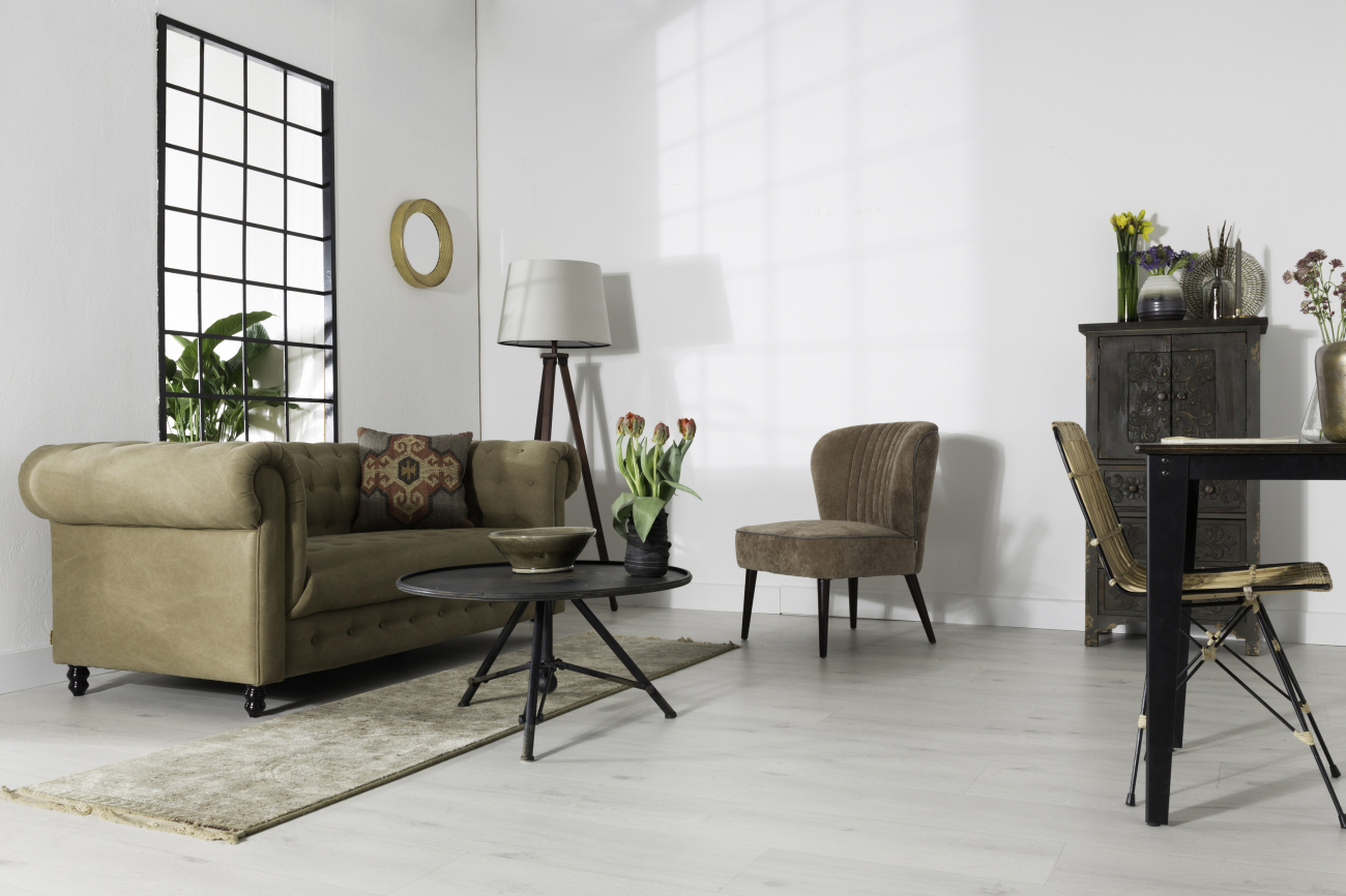 Tapis 'Shisa' 67x245 - Forêt/Beige