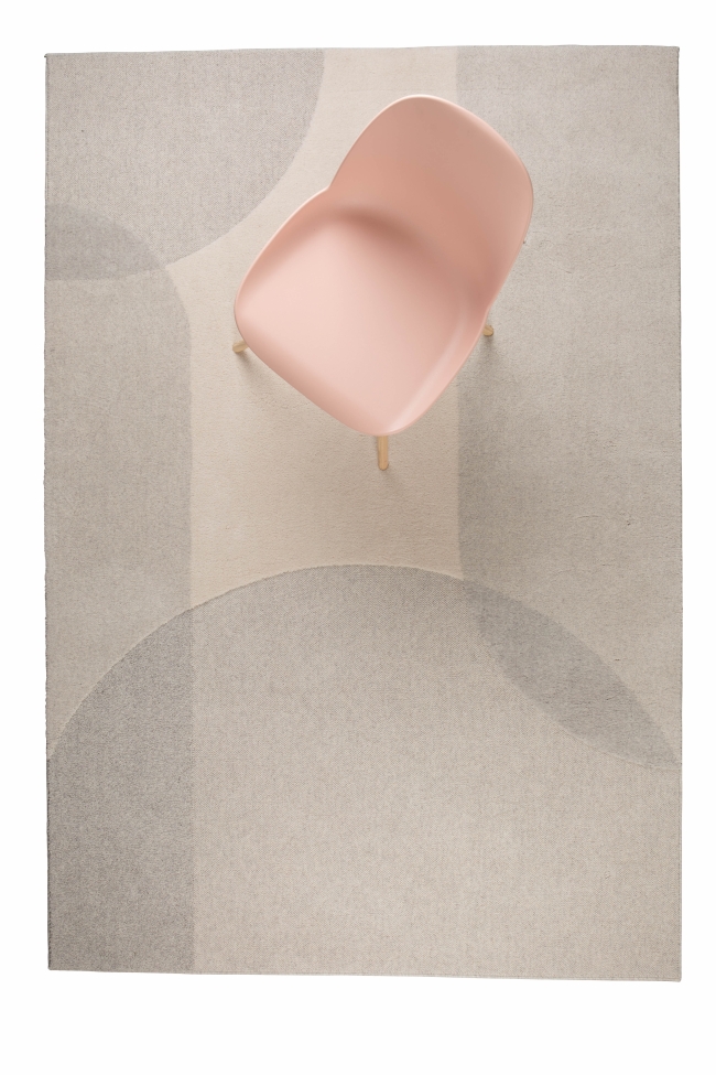 Tapis en laine 'Dream' 160x230cm - Naturel/Gris