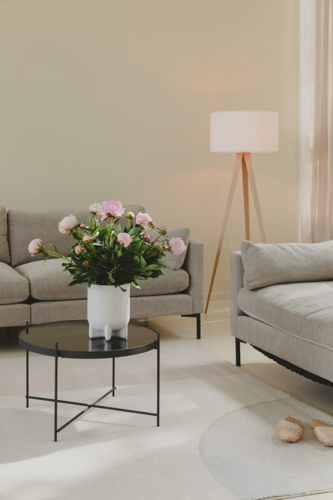 Tapis en laine 'Dream' 200x300cm - Naturel/Rose