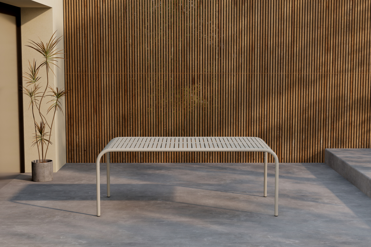 Table de jardin 'Pego' 200x100cm - Beige