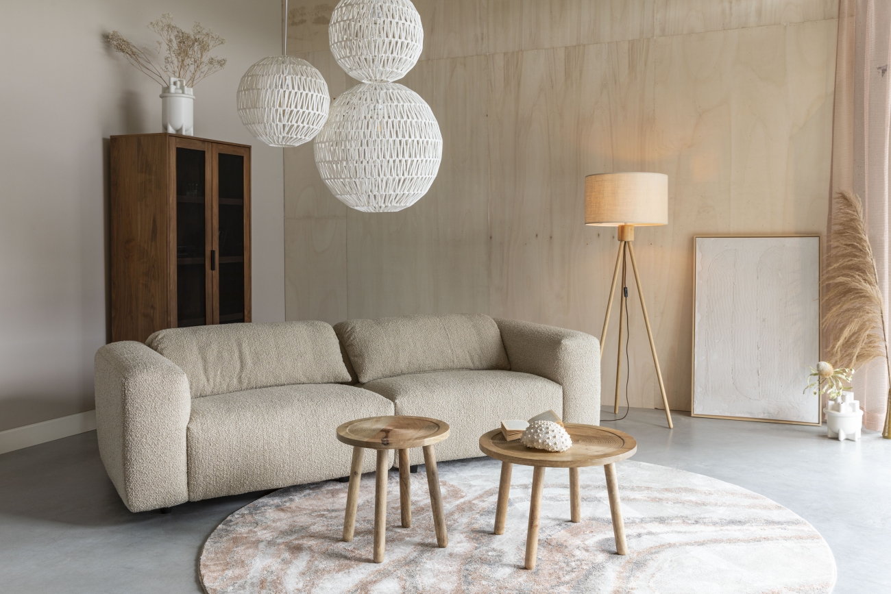 Tapis 'Solar' 240cm - Gris/Marron