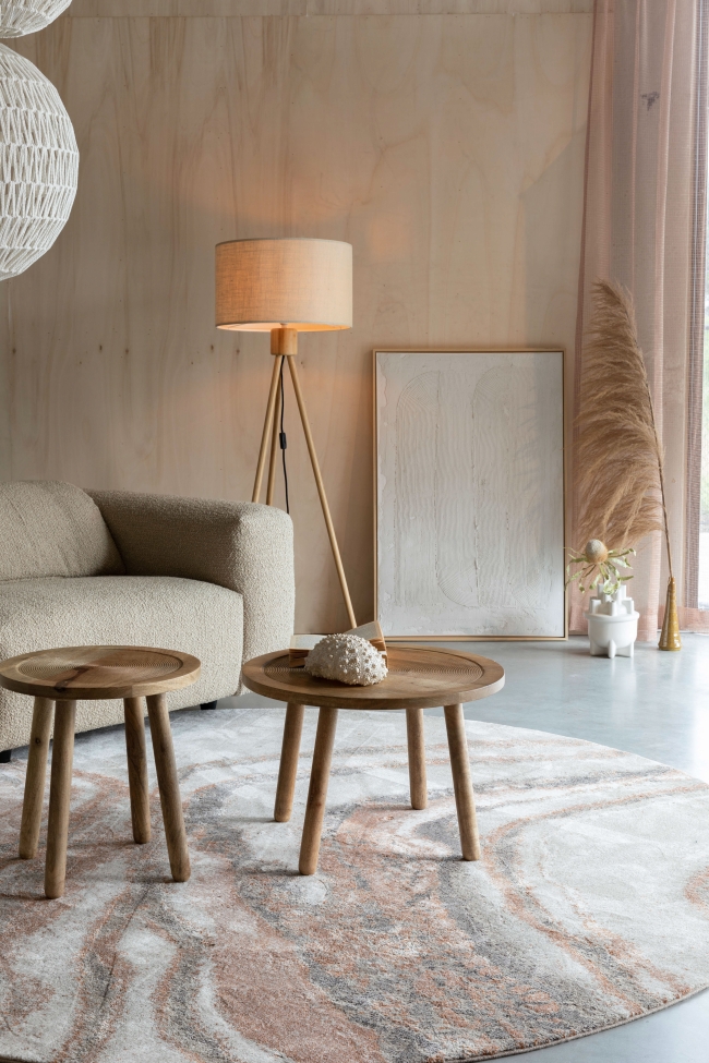 Tapis 'Solar' 240cm - Gris/Marron