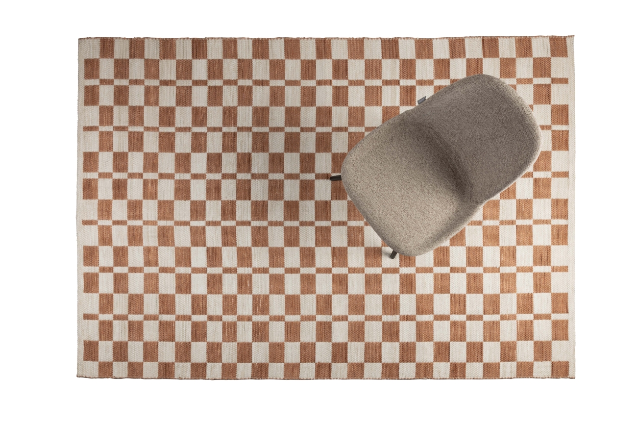 Tapis 'Checker' 160x230cm - Beige