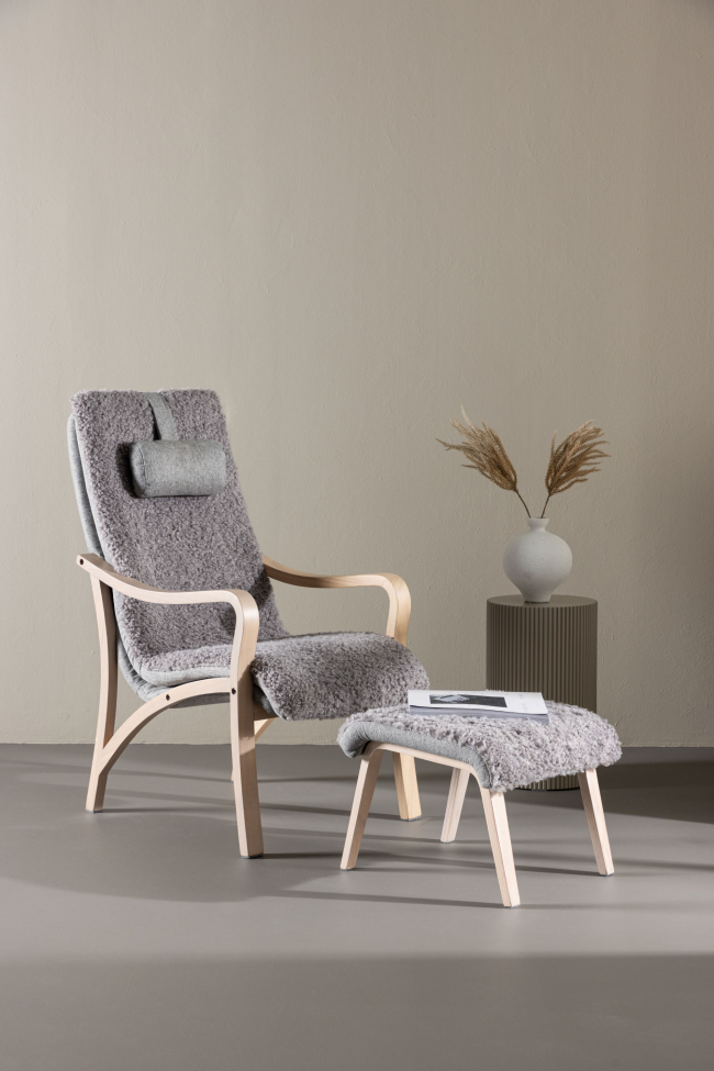 Fauteuil 'Faro' - Gris clair
