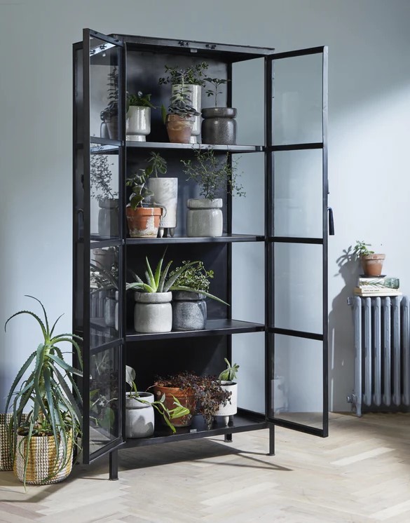 Vitrine 'Oregon' - Fer/Noir