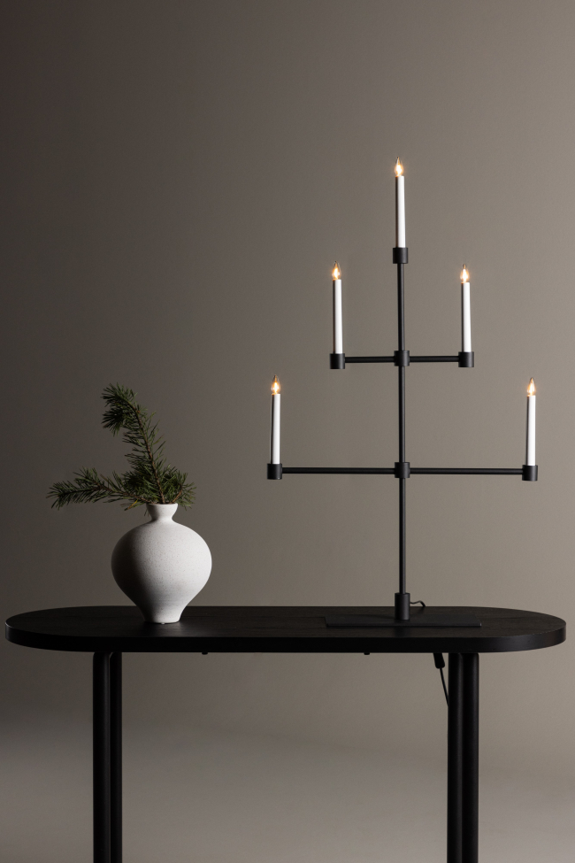 Bougeoir de l'Avent 'Falsterbo' - Noir