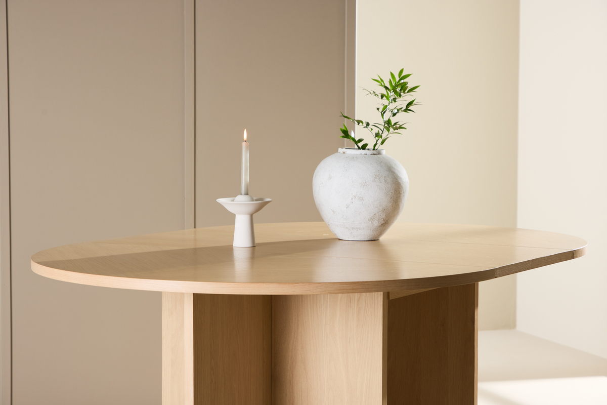 Table à manger 'Strada' 170x74cm - Pigmenté blanc