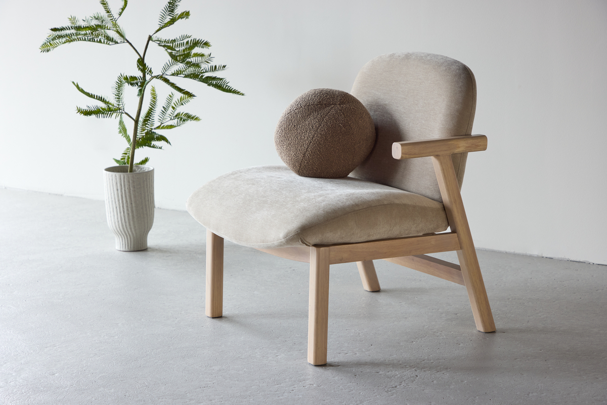 Fauteuil 'Lecce' - Beige