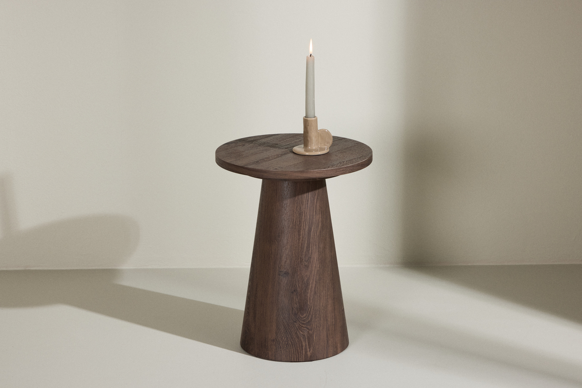 Table d'appoint 'Lanzo' 35x45cm - Brun