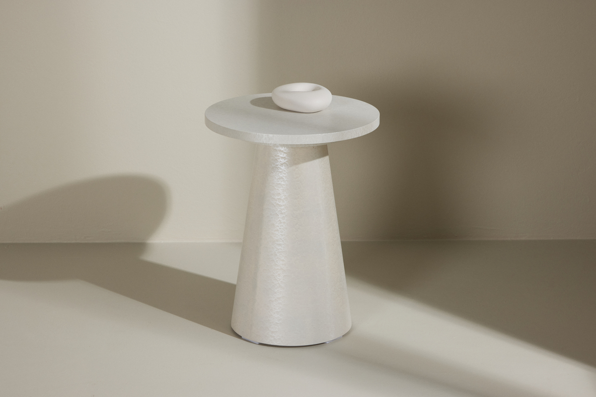 Table d'appoint 'Lanzo' 35x45cm - Blanc