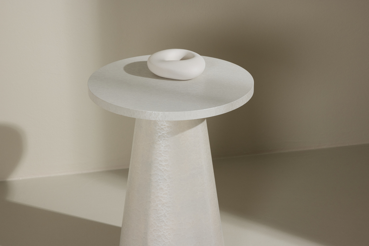 Table d'appoint 'Lanzo' 35x45cm - Blanc