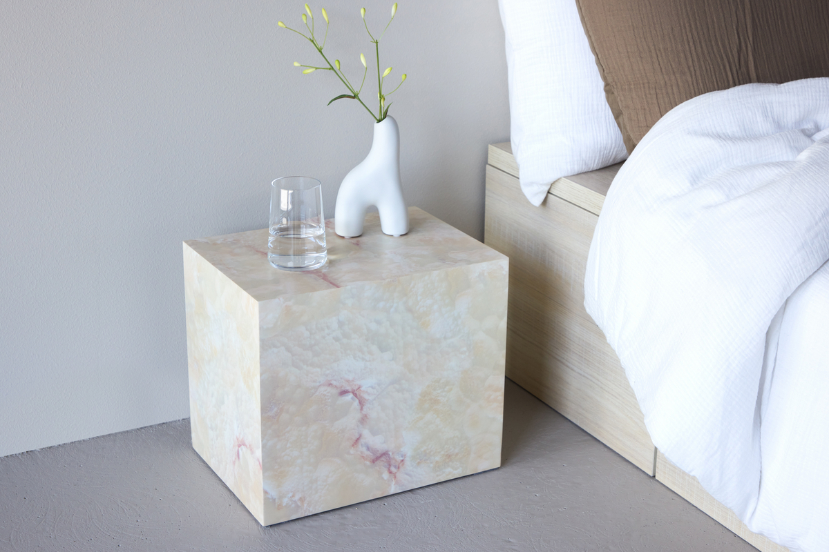 Table d'appoint 'Eira' 35x25cm - Beige