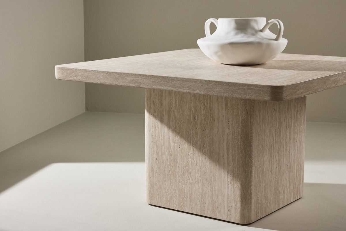 Table basse 'Qvart' 80x80cm - Beige