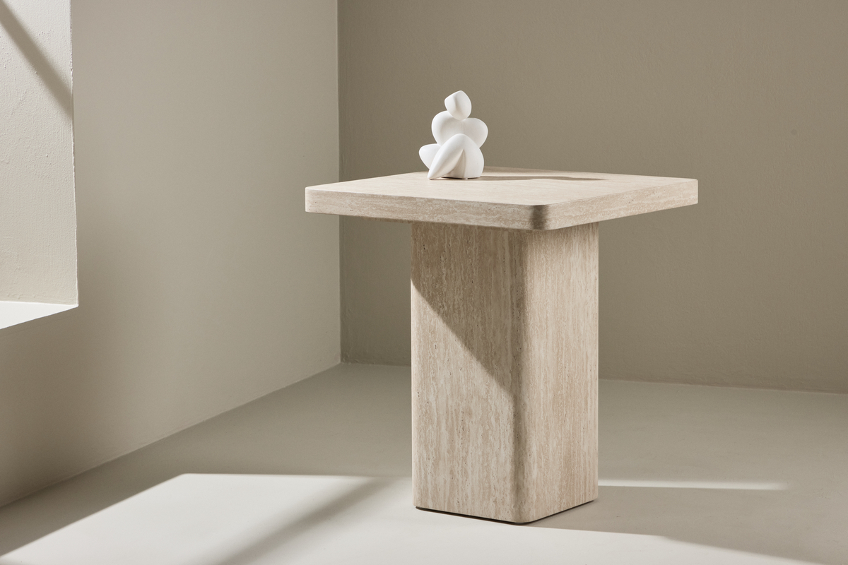 Table basse 'Qvart' 50x50cm - Beige