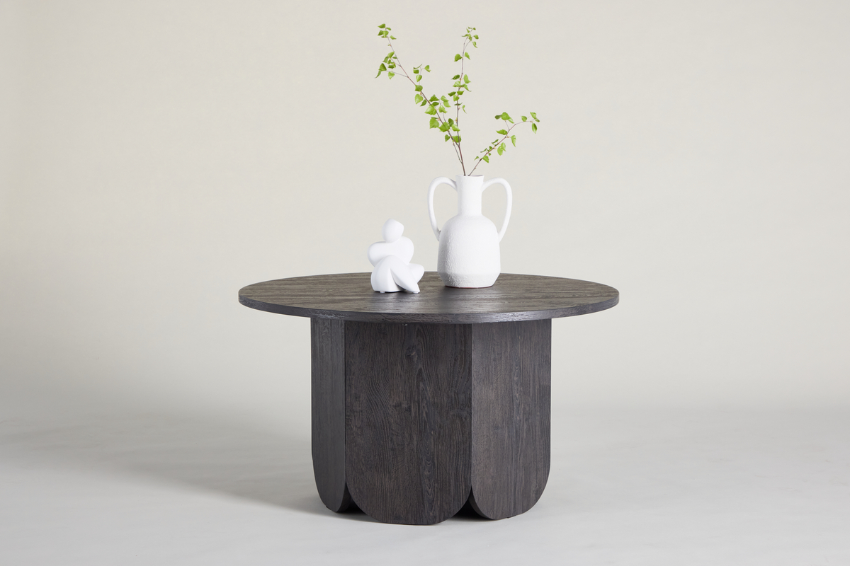 Table basse 'Björkvik' Ronde 80cm - Noir