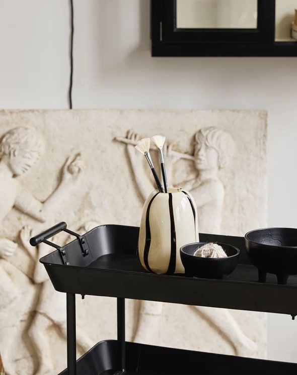 Chariot 'Fulda' - Noir/Fer