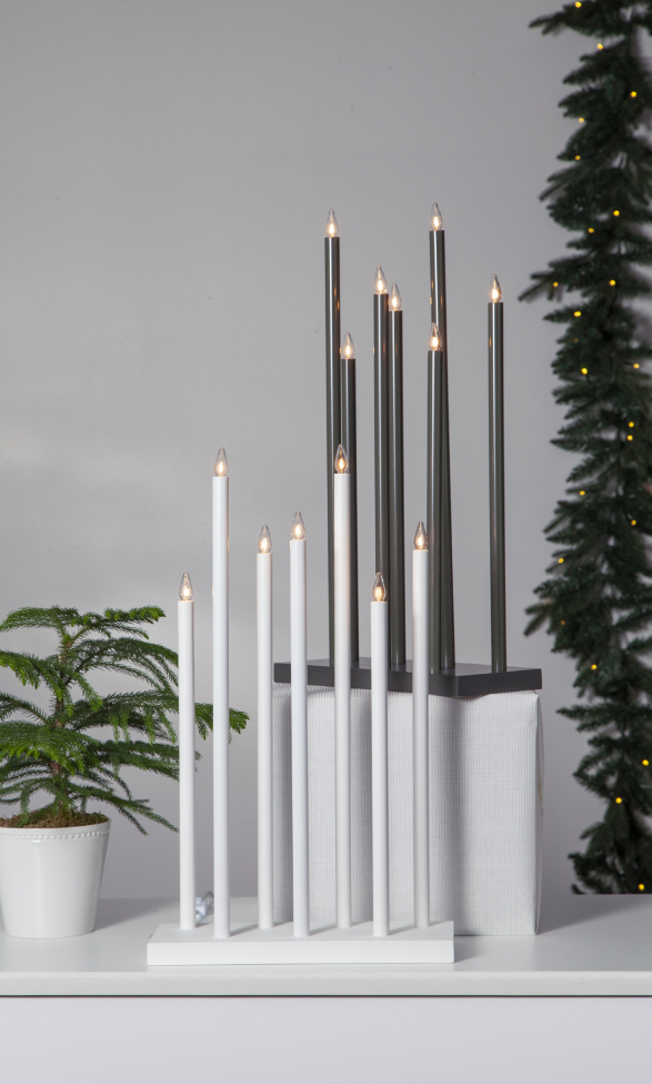 Bougie de l'Avent 'Holy' 7 Lampes - Noir