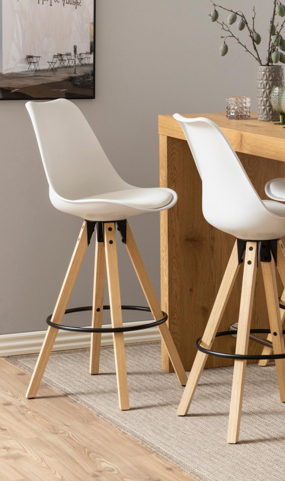 Tabouret de bar 'Marnäs' - Blanc