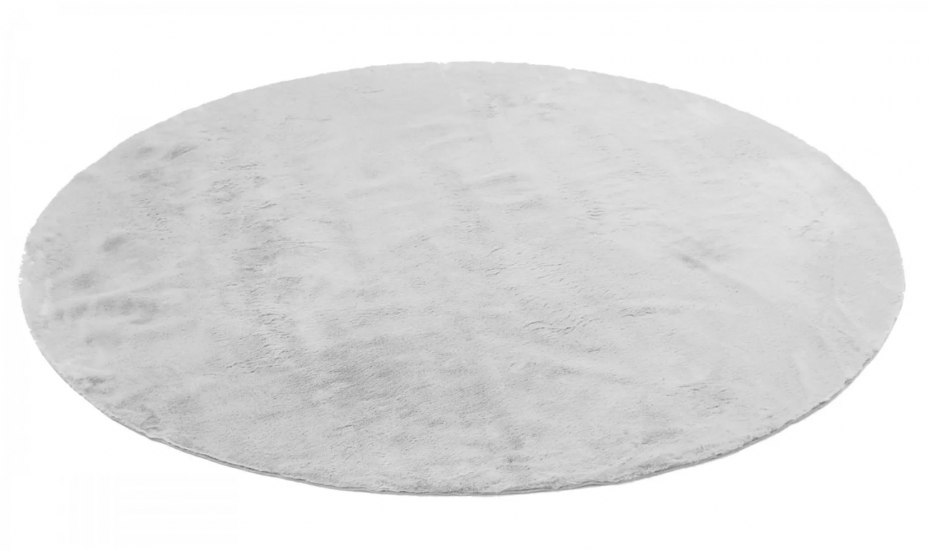 Tapis rond 'Aranga Super Soft' 120cm - Gris
