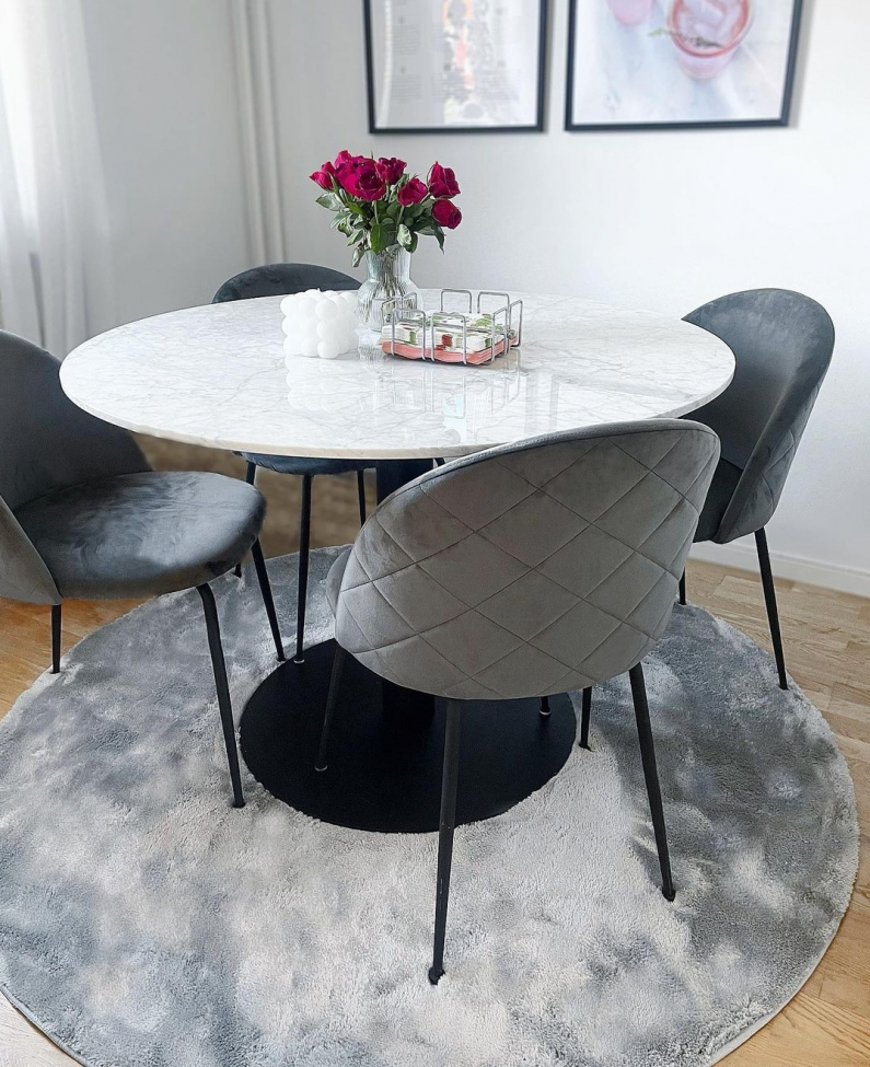 Tapis rond 'Aranga Super Soft' 240cm - Gris