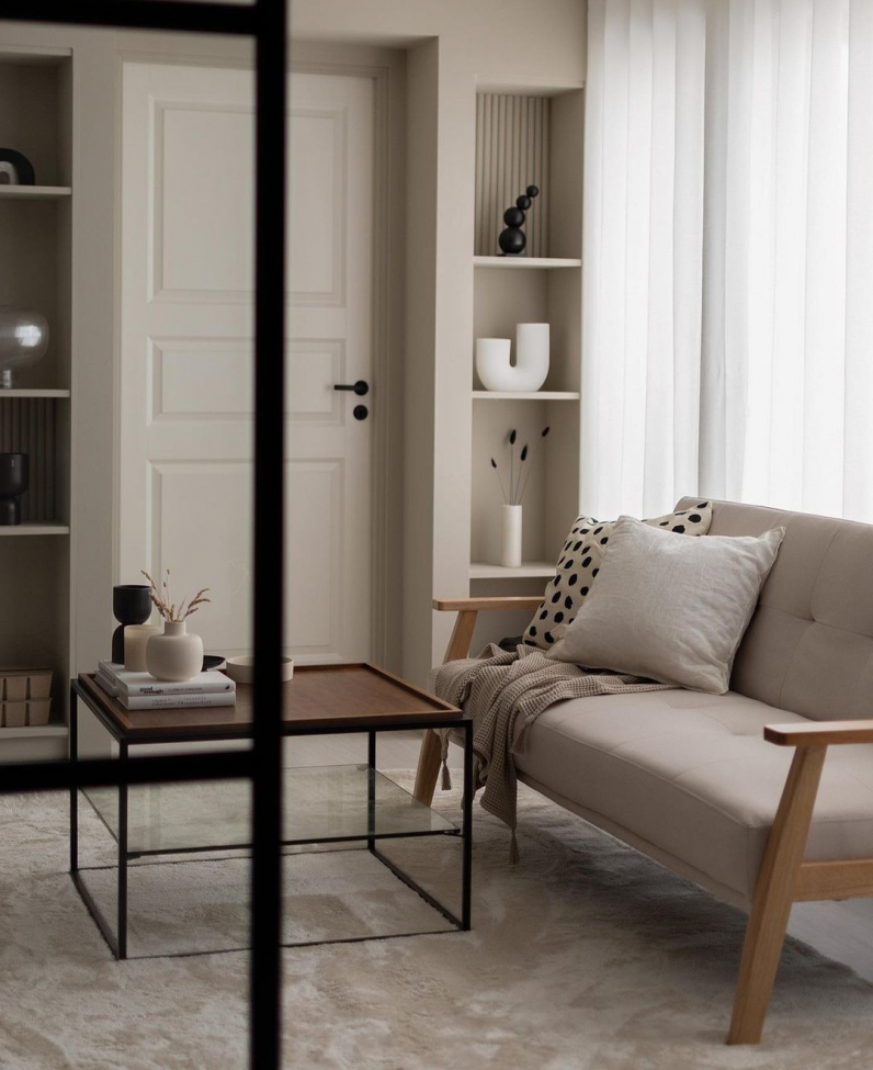 Tapis de sol 'Aranga Super Soft' 200x200cm - Beige