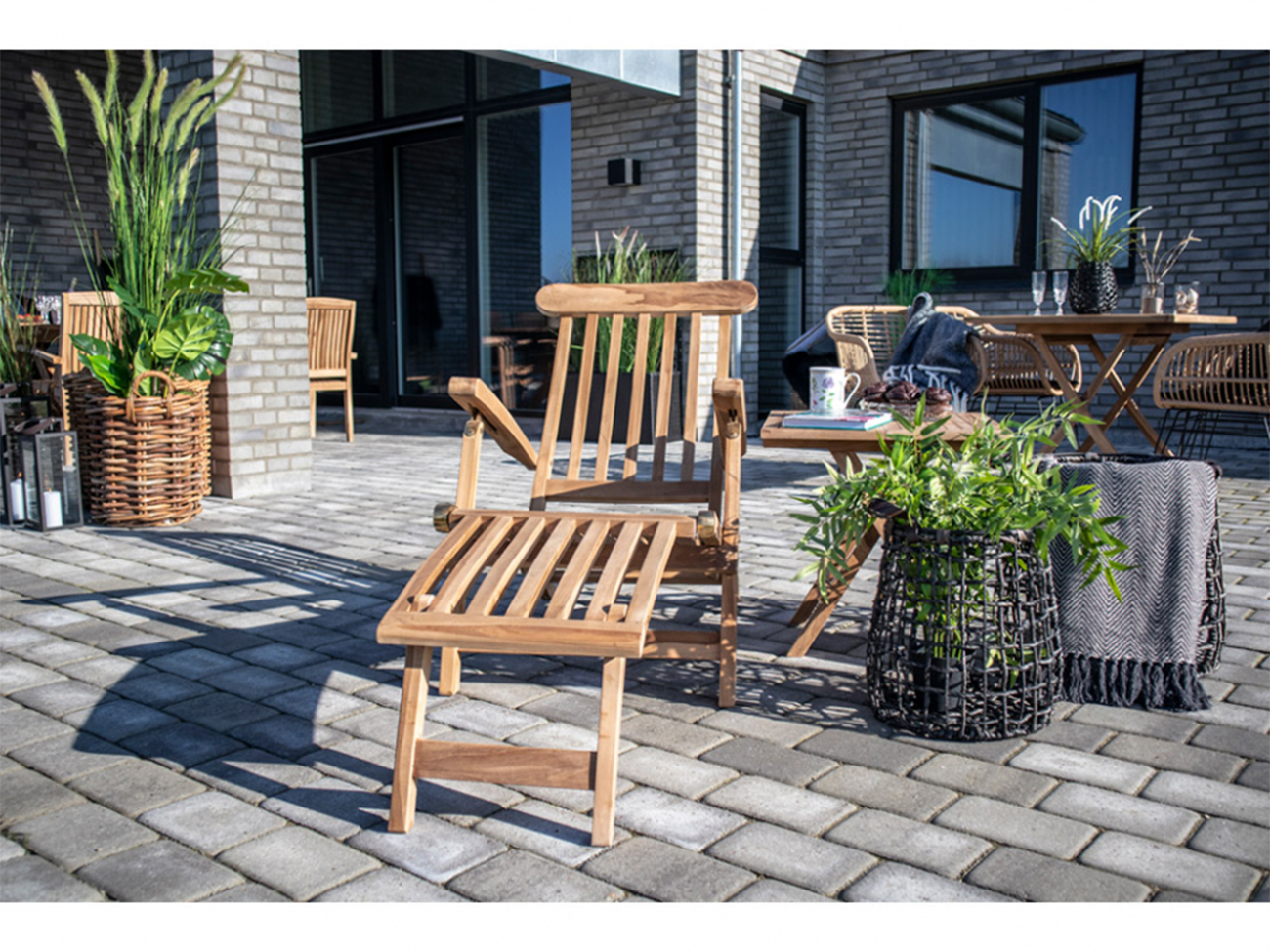 Chaise longue 'Arrecife' - Teck