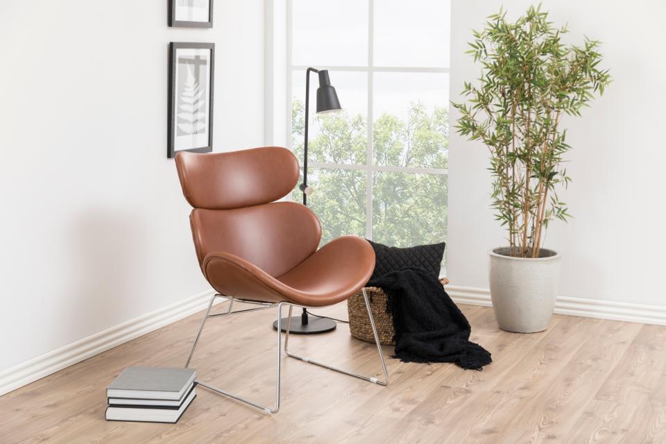 Fauteuil 'Hushum' 85cm - Marron
