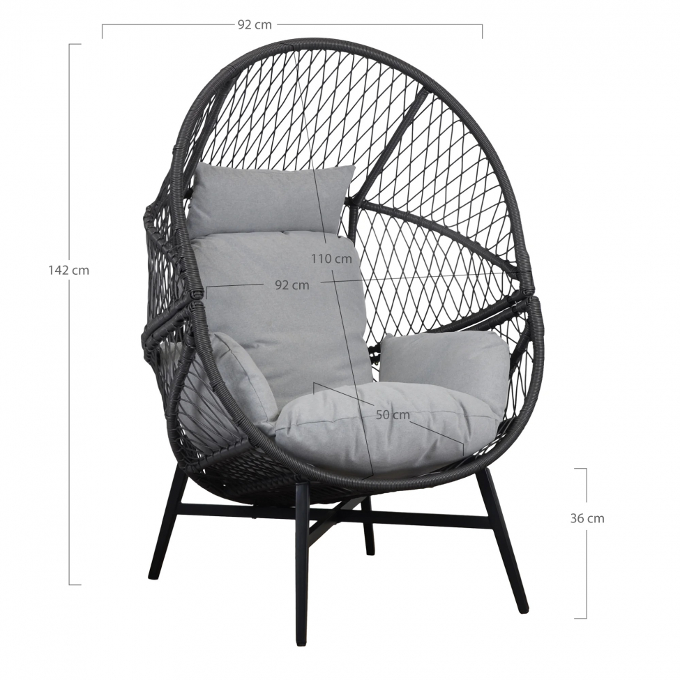 Fauteuil 'Havdhem' - Gris