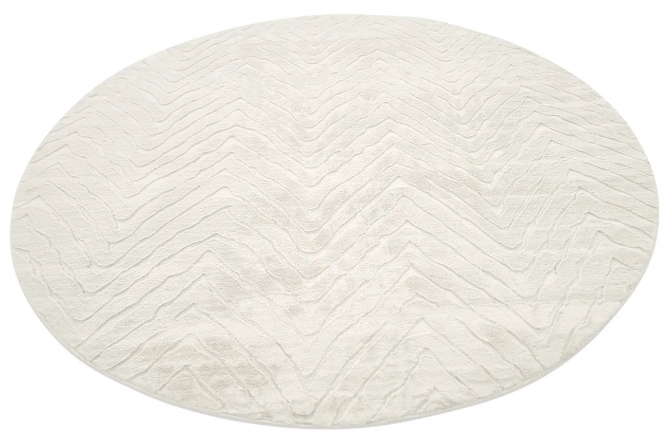 Tapis rond 'Wren' 200cm - Blanc