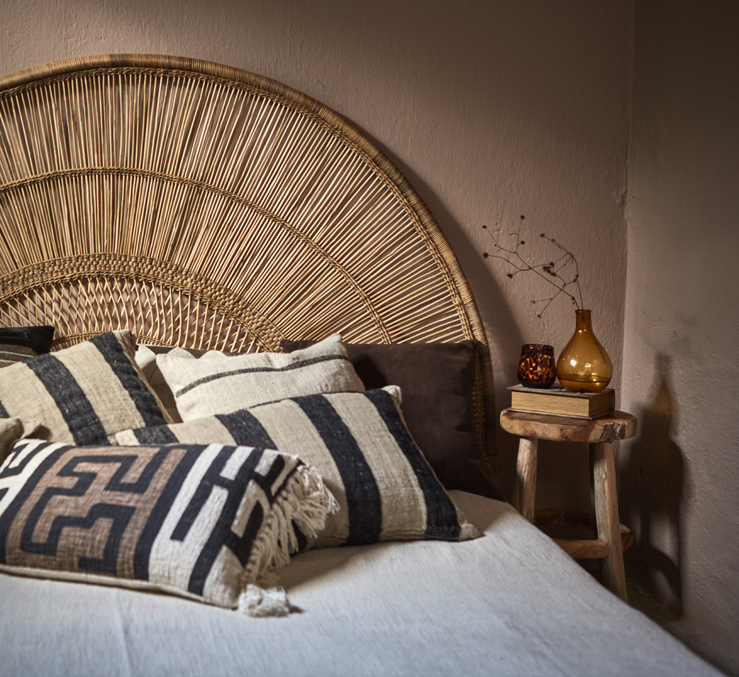 Tabouret rond 'Arvid' 38cm - Nature