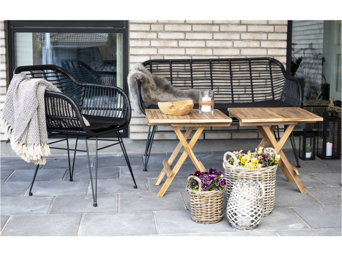 Table basse 'Bilbao' 50x50 - Nature