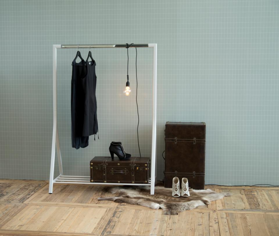 Porte-vêtements 'Alzira' - Blanc