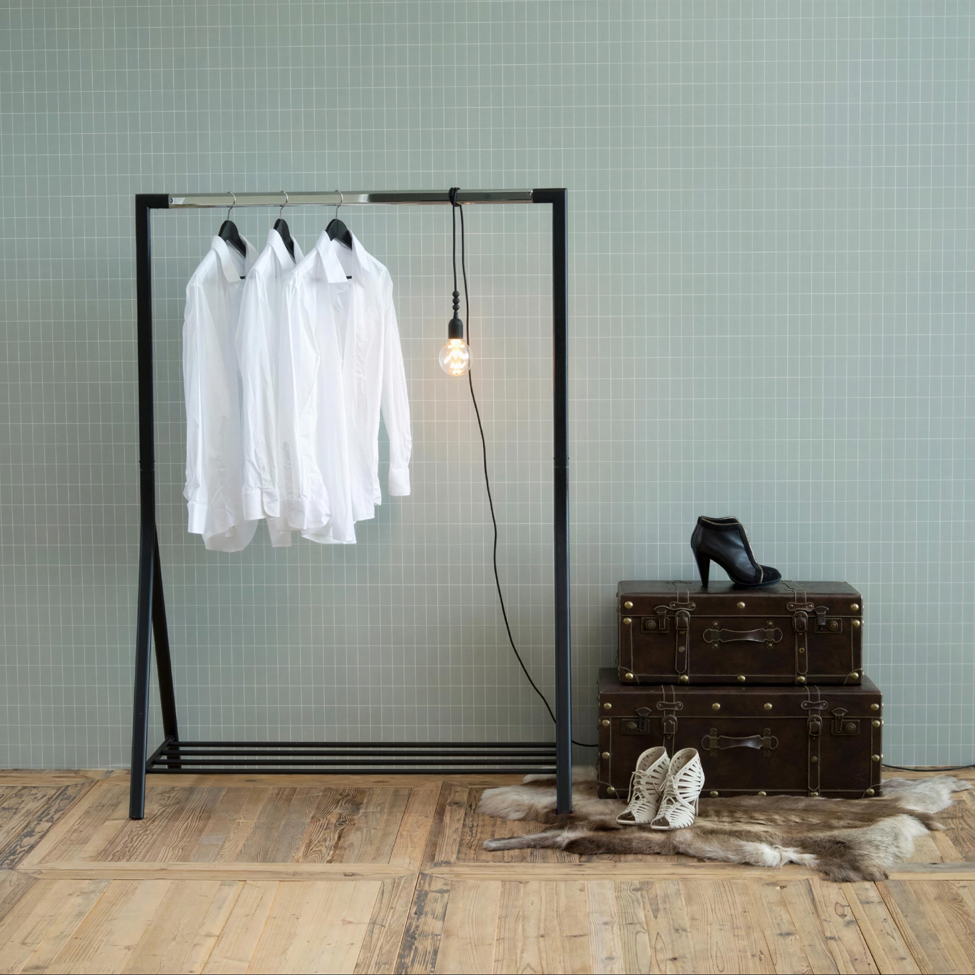 Porte-vêtements 'Alzira' - Noir