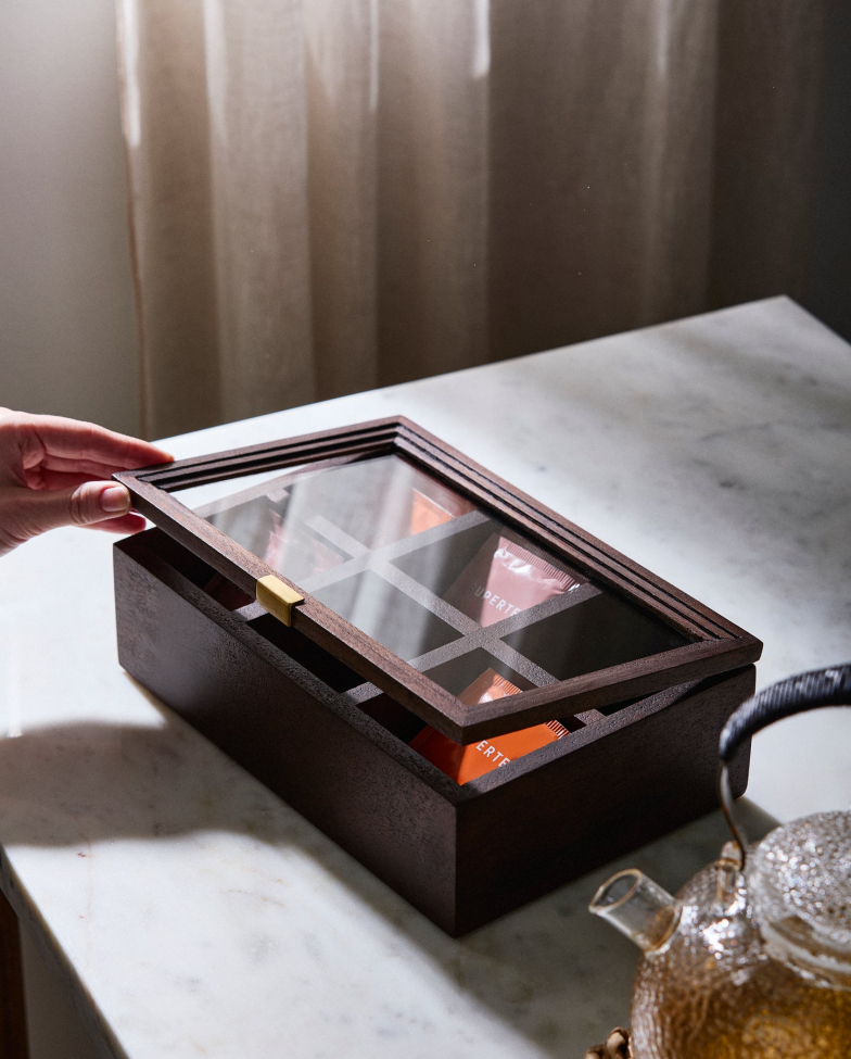 Boîte de rangement 'Puyo' - Brun