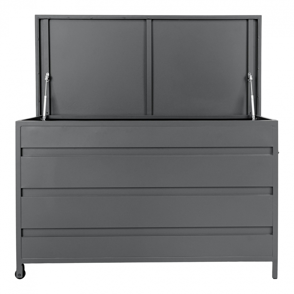 Coffre à coussins 'Mariedamm' - Gris