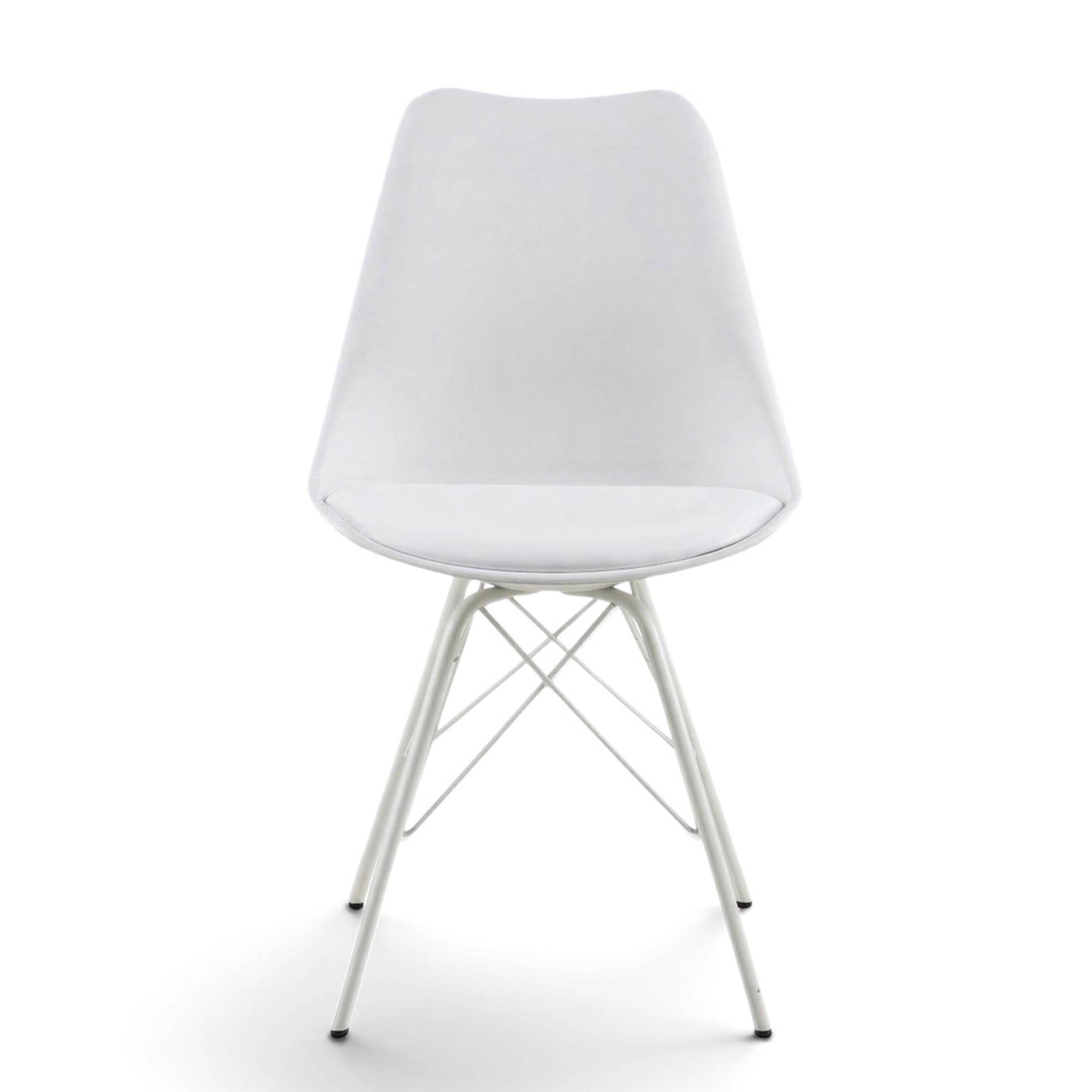 Chaise 'Eris' - Blanc/Gris