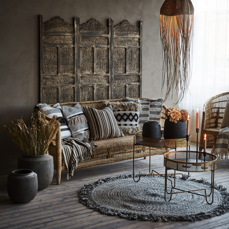 Table d'appoint 'Thomas L' - Laiton/fer