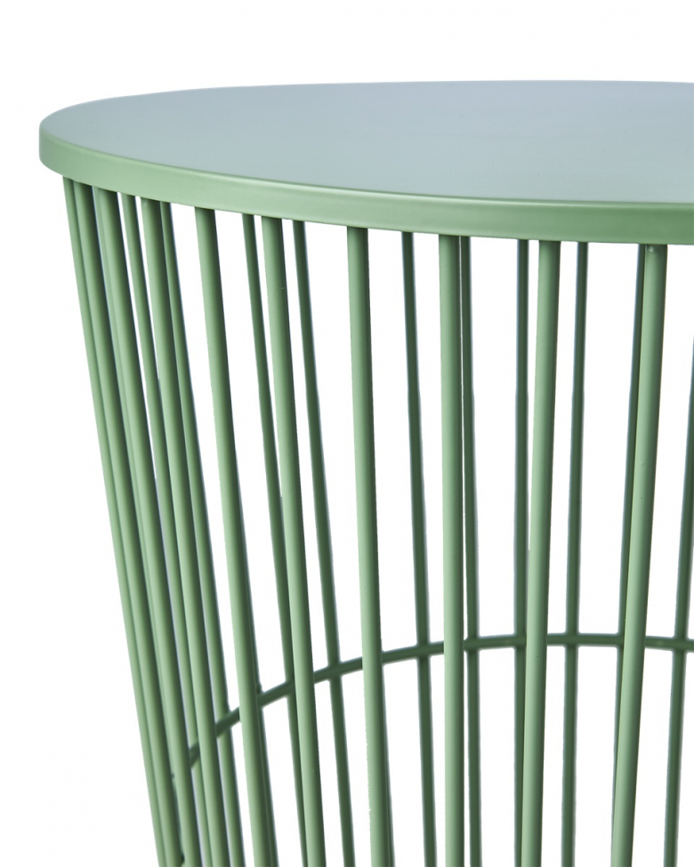 Table basse/panier 'Marstrand' ronde 40cm - Vert